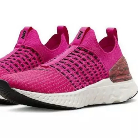 Nike React Phantom Run FK 2 Sneaker Shoes DQ7649 600 Pink - Picture 2 of 11